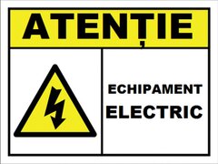 Placuta pentru echipament electric
